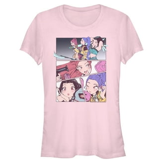 Juniors KPop Demon Hunters Jinu and Rumi Purple Heart Strings T