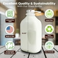 thumbnail image 2 of The Dairy Shoppe Heavy Glass Milk Bottles - Jugs with Lids and Silicone Pour Spouts - Clear Milk Containers for Fridge - Reusable Glass Milk Jug Dispenser - Made in USA (64 oz, 2 Pack), 2 of 8