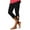 Black9, variant on Timegard Capri Pants for Women Drawstring Elastic Waist Slim Comfy Cropped Leggings Solid Color Summer