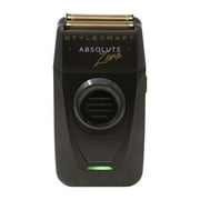 StyleCraft Absolute Zero Professional Mens Foil Shaver with Built-in Retractable Trimmer, USB-C Rechargeable