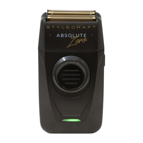 StyleCraft Absolute Zero Professional Mens Foil Shaver with Built-in Retractable Trimmer, USB-C Rechargeable