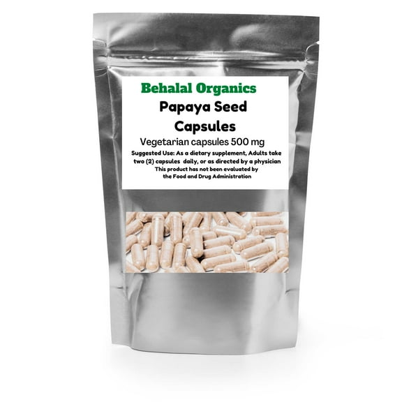 Papaya Seed 500mg Vegetarian Capsules - Behalal Organics