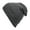 Charcoal, variant on Unisex Plain 12 Inch Long Cuff Beanie, Purple