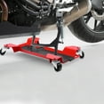 thumbnail image 6 of ZIHUI Dirt Bike Stand ,Motorcycle Stand, 771 Lbs Capacity Rear Wheel Lift with 4 Wheels ，Unilateral Elevation Dirtbike Lift Height Stands Lifting for Dirt Pit Bike Repair&Maintainance, 6 of 8