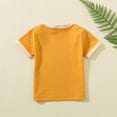 thumbnail image 6 of HAiming Toddler Boys Girls Cotton T-Shirts Baby Summer Casual Short Sleeve Solid Color Crewneck Comfortable Basic Tees, 6 of 7
