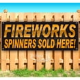 thumbnail image 1 of Fireworks Spinners Sold Here 13 oz Vinyl Banner With Metal Grommets, 1 of 4