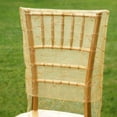 thumbnail image 2 of BalsaCircle Gold Sheer Organza Embroidery Chiavari Chair Slipcover, 2 of 2
