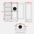 thumbnail image 2 of VEIKOUS 4 Drawers Bathroom Storage Cabinet and Cupboard Shelves, Grey, 2 of 8