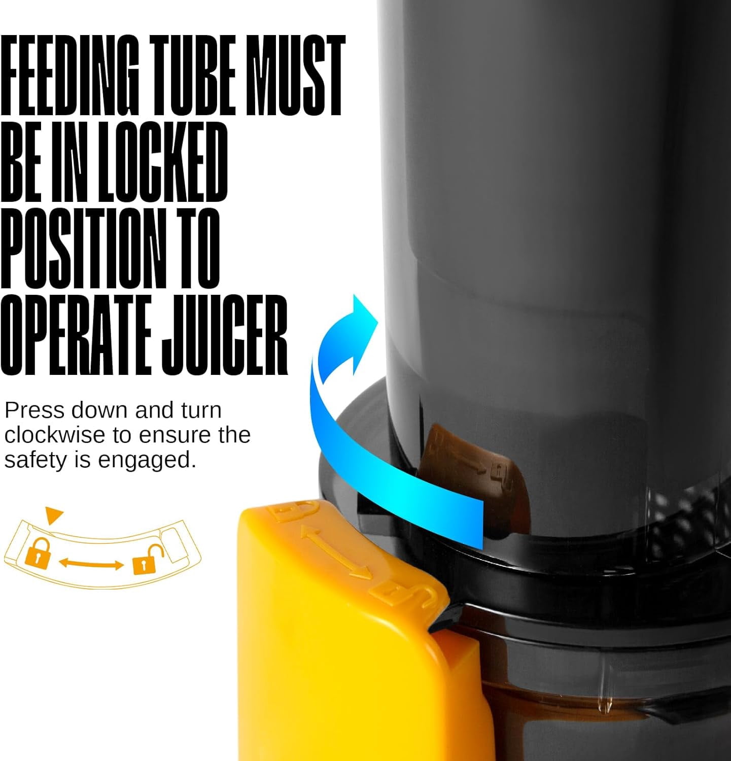 Ginnie  Cold Press Juicer, Small Slow Masticating Juicer for Vegetables and Fruits, High  Yield, Easy to Clean, Space-Saving, Fit for Personal/Travel/Picnic/Office - Yellow