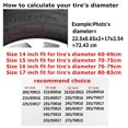 thumbnail image 6 of TEQUAN Universal Waterproof Spare Tire Cover, Dustproof Sun Protection Abstract Spiral Swirl Pattern Wheel Cover, 17 inch, 6 of 7