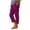 Hot Pink, variant on Maplenight Women's Plaid Capri Pants Casual Elastic Waist Cropped Pants with Pockets Relaxed Fit Summer Lounge Capris