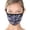 Navy Camouflage (Single), variant on Camouflage Print Fashion Washable Adults Unisex One Size Face Covering Mask - Dusty Camouflage