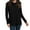 Black, variant on OKBOP Blue Tops for Women,Casual Solid Loosing Long Sleeve Button Pile Collar T-Shirt Long Sleeve Blouses for Women Sweatshirts