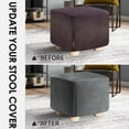 thumbnail image 4 of ATJIA Stretch Ottoman Covers Ottoman Slipcovers Footstool Cover Furniture Protector, 4 of 10