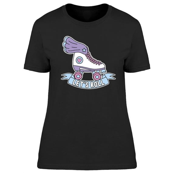 Roller Skate With Wings T-Shirt Women -Image by Shutterstock, Female 3X-Large