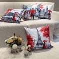 thumbnail image 4 of Easter Pillow Covers, 18x18 Easter Pillow Covers, Happy Easter Eggs Tree Bunny Rabbit Spring Flowers Decorative Throw Pillow Case Cushion Square for Sofa Couch Bed Office Car Home Decor, 4 of 6