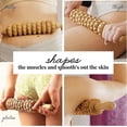 thumbnail image 5 of Accessories Anti Cellulite Massager Massage Roller Maderotherapy Disc Device Wood, 5 of 5