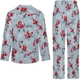thumbnail image 6 of Top-kevin Women's Pajama Sets Snowy Branches Pattern Long Sleeve Lounge Sets Pjs Sleepwear with Pockets, 6 of 6