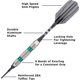 thumbnail image 3 of Soft Tip Darts Viper Wind Runner, 18 g, con anillos verdes, 3 of 9