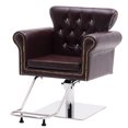 thumbnail image 2 of BarberPub Antique Hydraulic Pump Barber Chair,  Swivel Salon Chair, 2 of 9