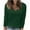 Green, variant on GigrtiJin Women's V-Neck Sweaters Long Sleeves Solid Color Sweater Pullover Tops Casual Soft Comfy Slim Blouse