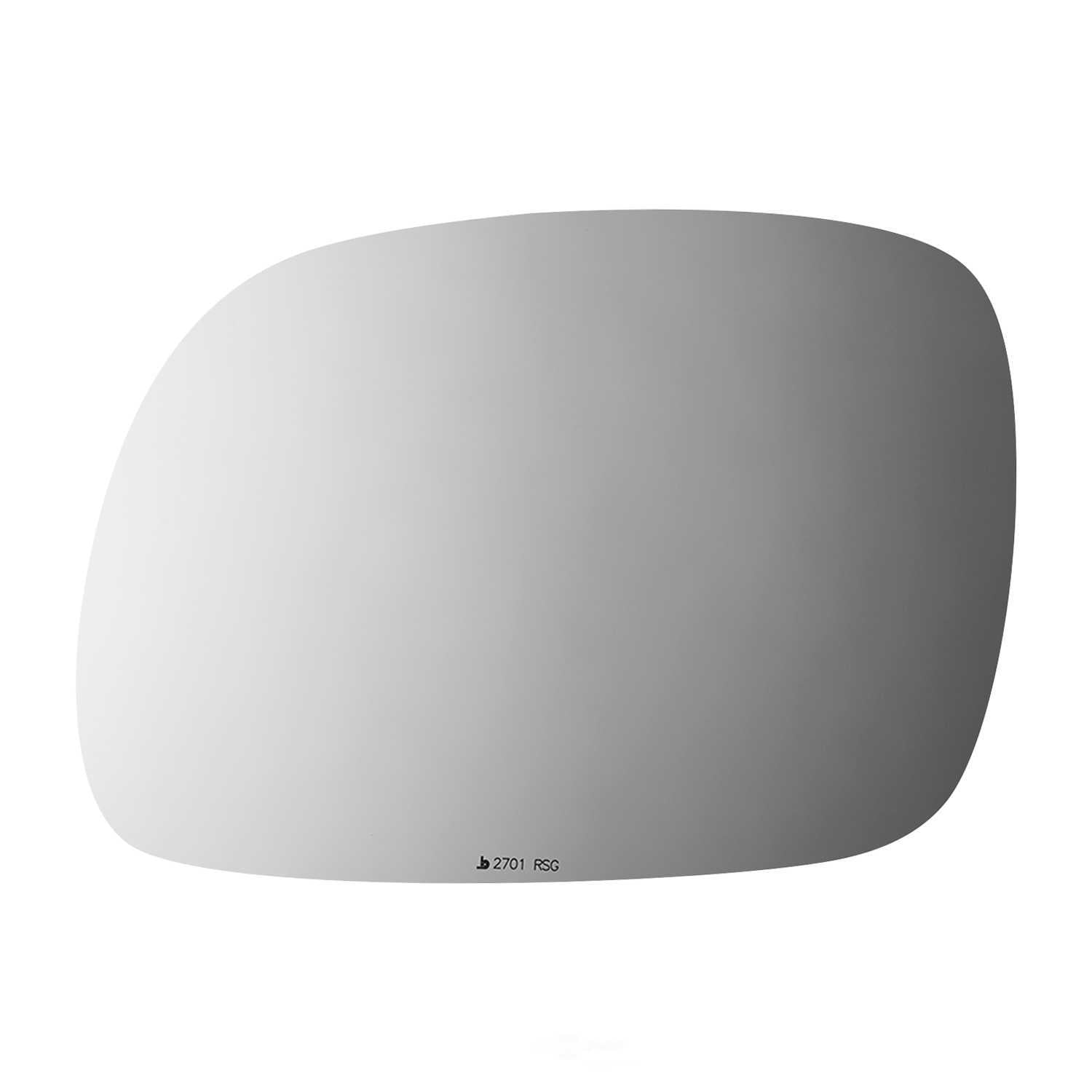 Burco Side View Mirror Replacement Glass with Motor Mount Plate - Clear Glass - 2701RSG