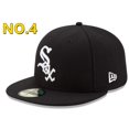 thumbnail image 1 of Black MLB Chicago Blanco Sox Flat Cap New York Yankees Full Enclosure Unisex Hip Hop Snapback Cap Men's Oversized Flat Brim Cappangjing, 1 of 4