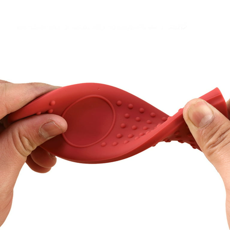 1pc Red Silicone Pot Handle Cover, Heat Resistant Anti-slip Cast Iron Pan Handle  Protector, For Kitchen