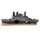 thumbnail image 1 of Décoration d'aquarium représentant un bateau naufragé du Titanic, 1 of 4