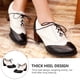 thumbnail image 5 of FELTECHELECTR par de zapatos de tacón grueso para mujer, calzado de moda con cordones para mujer, 5 of 6