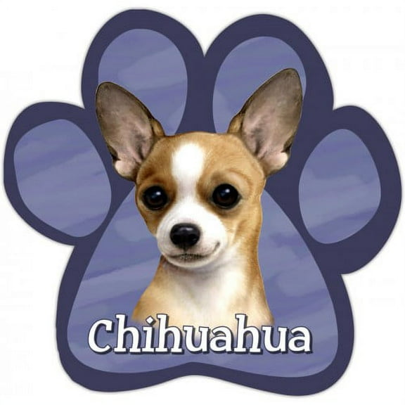 Tan Chihuahua Paw Print Magnet