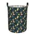 thumbnail image 6 of Lsque Dinosaur In The Space pattern Laundry Hamper Basket, Tall Woven Rope Hamper Basket for Clothes, Lightweight Storage Basket, Collapsible Waterproof-Medium, 6 of 8