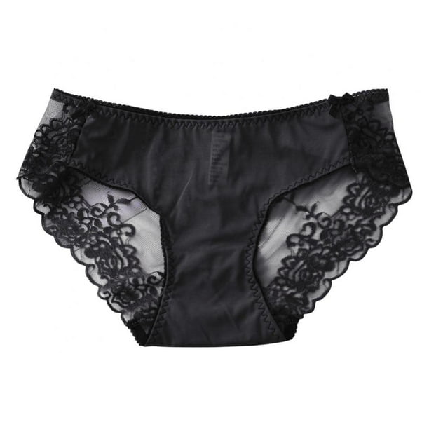 Womens Lace Trim Panties Underwear Floral Lace Sexy Bikini Panty