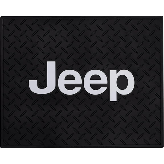 Plasticolor Jeep Diamond Plate Design Utility Rear Floor Mat
