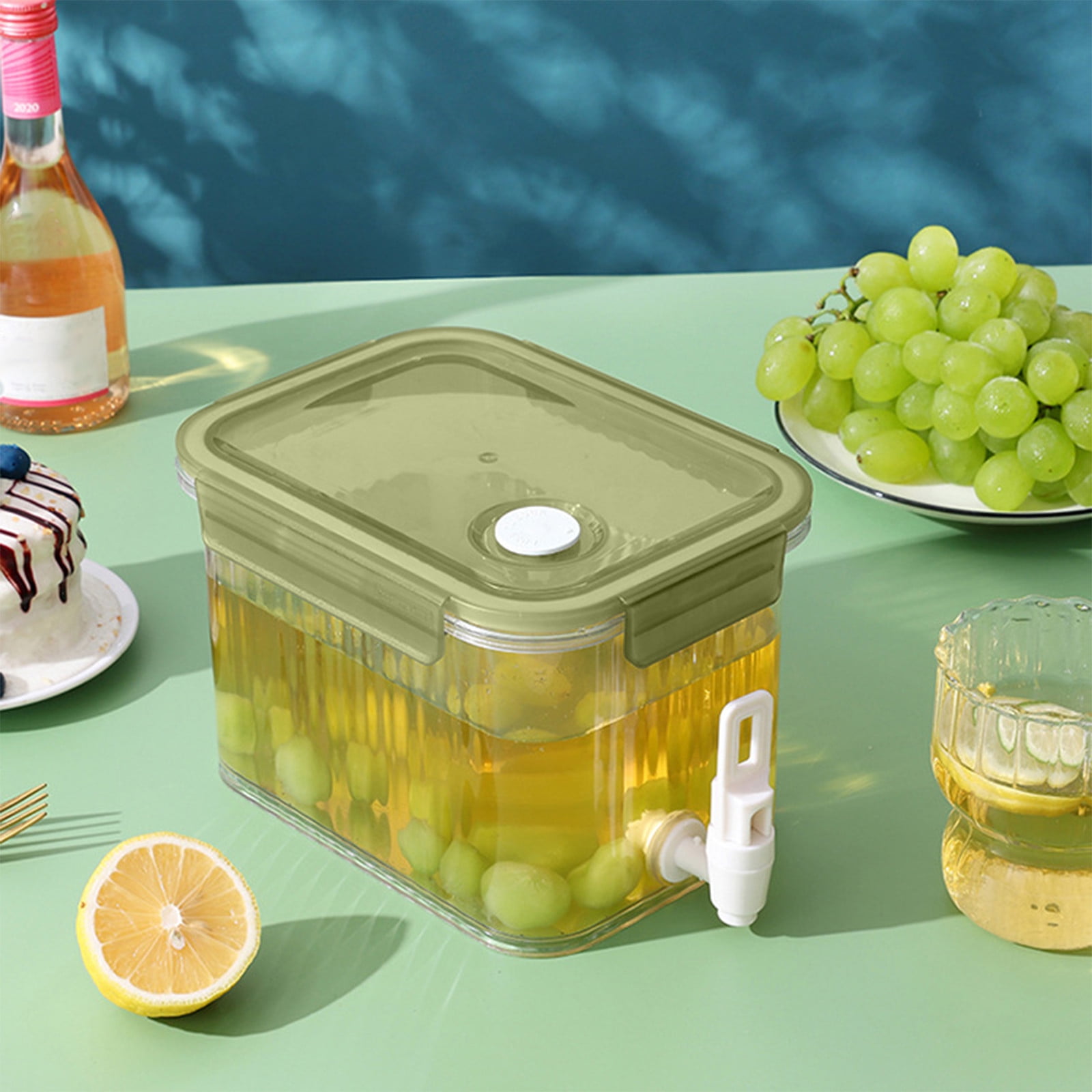 Rewenti 2.5L Large Capacity Plastic Beverage Dispenser Beverage