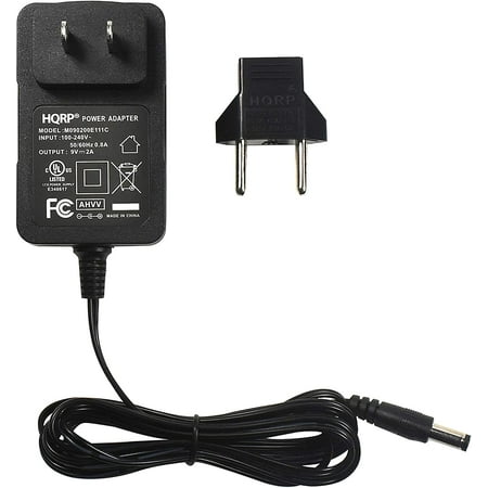 

HQRP 9V AC Adapter for Life Fitness C1 Excercise Bike Cycle Adaptor Power Supply Cord [UL Listed] + HQRP Euro Plug Adapter