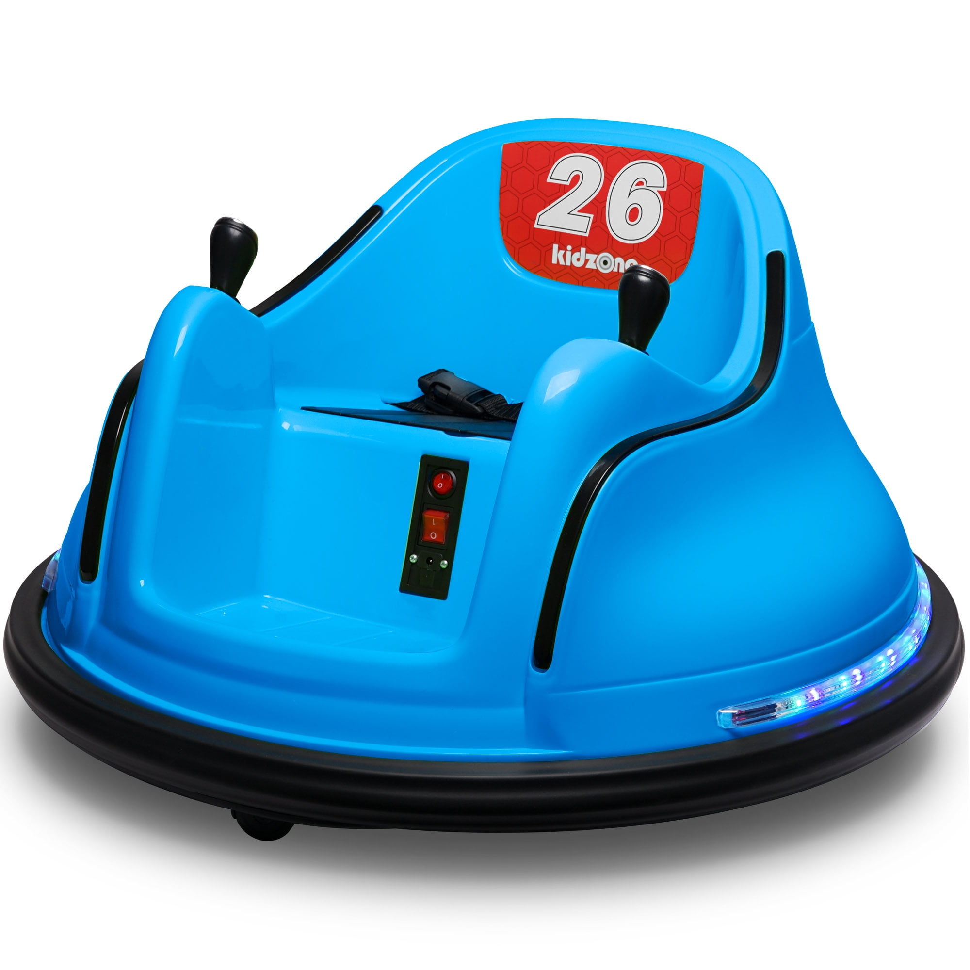 Kidzone DIY Number 6V Kids Toy Electric Ride On Bumper Car Vehicle Remote Control 360 Spin ASTM-certified 1.5-6 Years