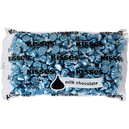 Kisses Milk Chocolate Candy Blue Foil, 4.1 lb - Online Only