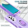 thumbnail image 2 of SaniMore for Samsung Galaxy A53 5G Magnetic Case, Rugged PC & TPU Bumpers with Car Mount & Ring Kickstand Heavy Duty Full Body Protective Case for Samsung A53 5G Women Men, Purple, 2 of 8