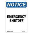 thumbnail image 1 of SignMission OS-NS-A-1218-V-11908 12 x 18 in. OSHA Notice Sign - Emergency Shutoff, 1 of 1