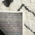 thumbnail image 4 of Safavieh Flokati Aiden Geometric Shag Area Rug, Ivory/Charcoal, 5'3" x 7'6", 4 of 8