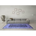 thumbnail image 3 of Ahgly Company Machine Washable Indoor Rectangle Oriental Blue Industrial Area Rugs, 2' x 3', 3 of 4