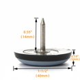 thumbnail image 3 of Movedores de patas Furniture Sliders Furnigear de PTFE para sillas, paquete de 12 unidades, 3,8 cm, 3 of 8