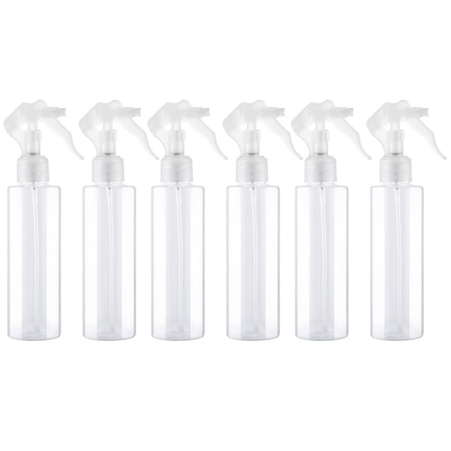 CIMAXIC Bouteille Vaporisateur en Plastique 6 Pcs 150ml Bouteilles Vaporisateur en Plastique Portatives Bouteilles Vaporisateur Multifonctions Bouteilles Distributrices Transparentes pour la Maison et le Voyage (Transparent),7.87"X1.57"X1.57 Pouces