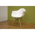 thumbnail image 2 of Chaise de Salle à Manger Pascal en Blanc (Lot de 2), 2 of 4
