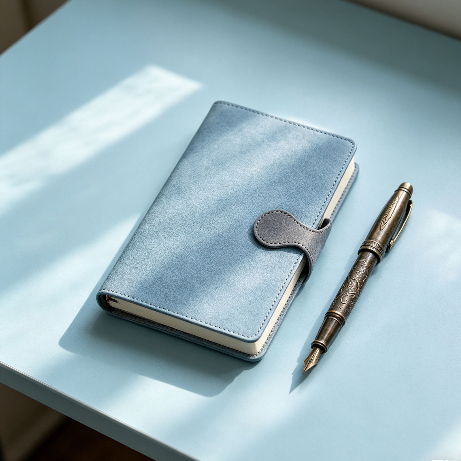 Gnwei A5 Hardcover Lined Journal for Women with Buckle Closure – 100 Sheets Leather Journals for Writing, Business, Work, School, Note Taking – 5.4" x 8.4" Diary Notebook