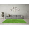 thumbnail image 3 of Ahgly Company Indoor Square Abstract Green Modern Area Rugs, 3' Square, 3 of 4