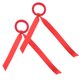 thumbnail image 1 of IDEANATEGRATE 2Ud Ligas De Rojas Cómodas Para Cosplay Y Estilo En Celebraciones, 1 of 8