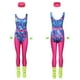 thumbnail image 4 of Conjunto de 6 piezas de disfraz de discoteca hippie de los años 80 para mujer adulta, ropa deportiva retro para mujer, ropa de fitness, traje de Carnaval de Halloween, 4 of 5