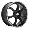 thumbnail image 2 of Maxxim 11B Knight 15x6.5 5x100/5x114.3 +38et Gloss Black Machined Lip Wheel, 2 of 2